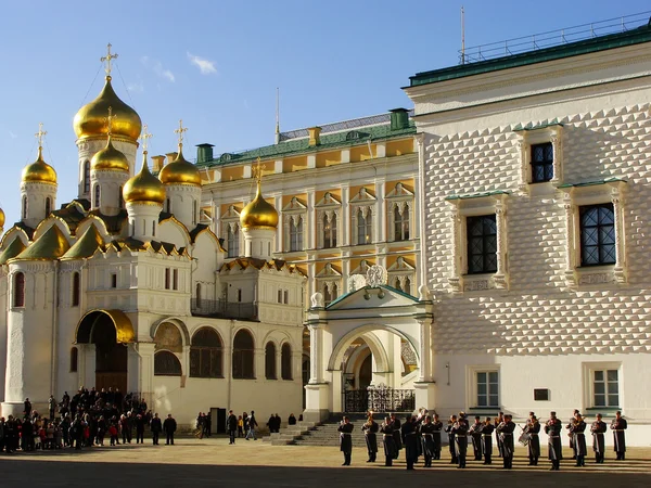 Mudança da Cerimônia de Guardas, Complexo do Kremlin de Moscou, Rússia — Fotografia de Stock