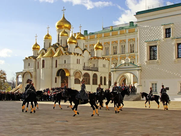 Değişen nöbetçiler töreni, Moskova kremlin karmaşık, Rusya — Stok fotoğraf