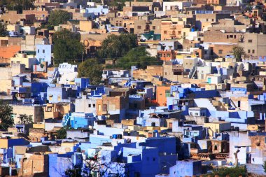 jodhpur Hindistan mehrangarh kaleden görülen şehir