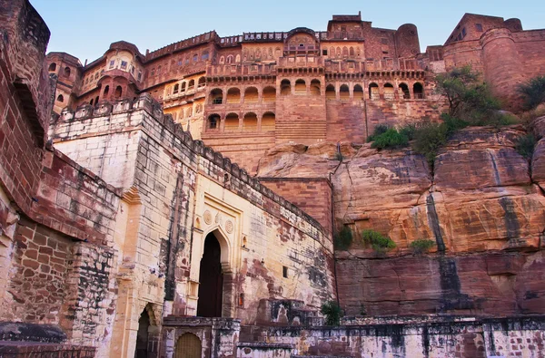 Mehrangarh 堡，焦特布尔，印度 — 图库照片