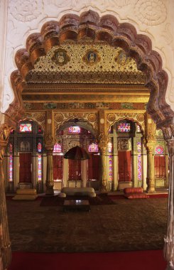 Oda içinde Sarayı kompleksi, mehrangarh Kalesi, jodhpur, Hindistan