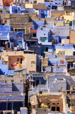 jodhpur Hindistan mehrangarh kaleden görülen şehir
