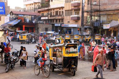 işlek cadde sadar market, jodhpur, Hindistan
