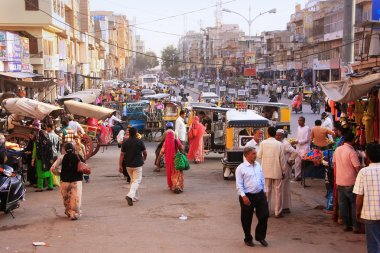 işlek cadde sadar market, jodhpur, Hindistan