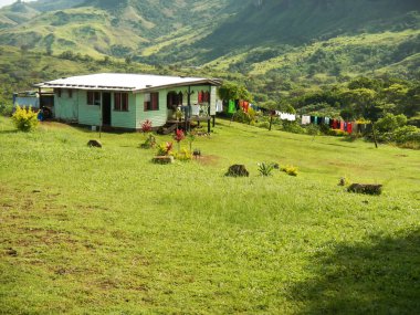 geleneksel ev navala Köyü, viti levu, Fiji