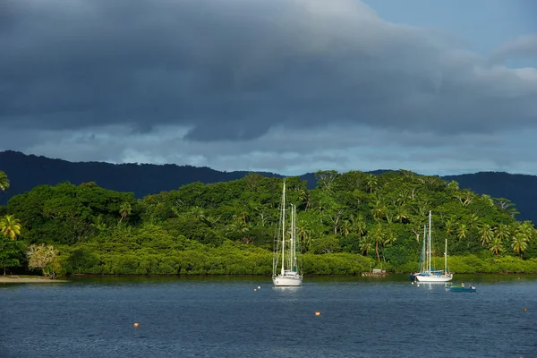 Savusavu haven, vanua levu island, fiji — Stockfoto