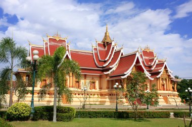 tapınakta pha o luang karmaşık, vientiane, laos