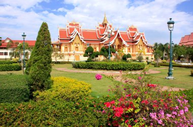 tapınakta pha o luang karmaşık, vientiane, laos