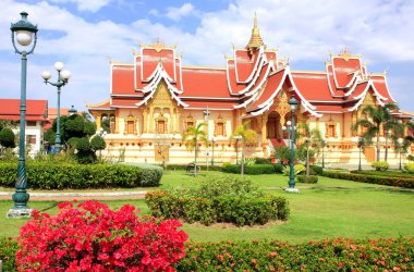 tapınakta pha o luang karmaşık, vientiane, laos