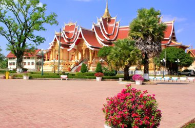 tapınakta pha o luang karmaşık, vientiane, laos