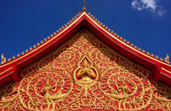 Dekorace střechy, wat si saket, vientiane, laos — Stock fotografie