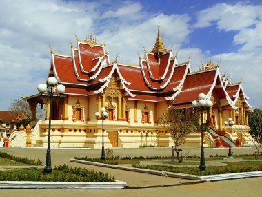 tapınakta pha o luang karmaşık, vientiane, laos