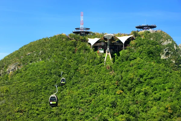 Hemel brug kabelbaan, eiland langkawi, Maleisië — Stockfoto