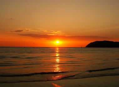 gün batımında langkawi Adası, Malezya
