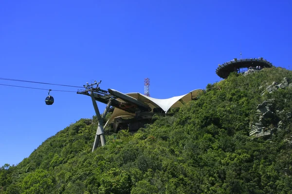 Hemel brug kabelbaan, eiland langkawi, Maleisië — Stockfoto