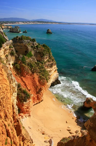 Ponta de Piedade in Lagos, Algarve region, Portugal — Stok fotoğraf