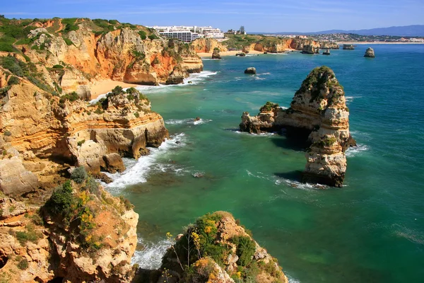 Ponta de Piedade em Lagos, Algarve, Portugal — Fotografia de Stock