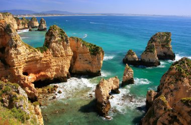Ponta de Piedade in Lagos, Algarve region, Portugal 