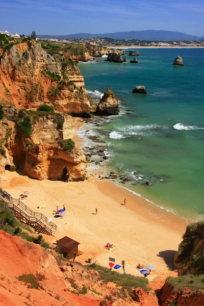 Ponta de Piedade em Lagos, Algarve, Portugal — Fotografia de Stock