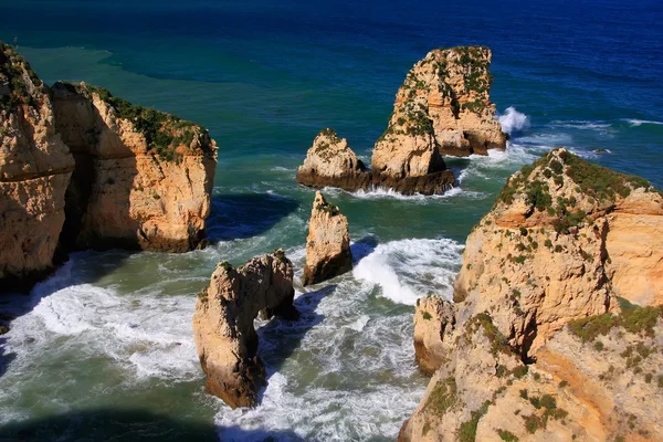 Ponta de Piedade em Lagos, Algarve, Portugal — Fotografia de Stock