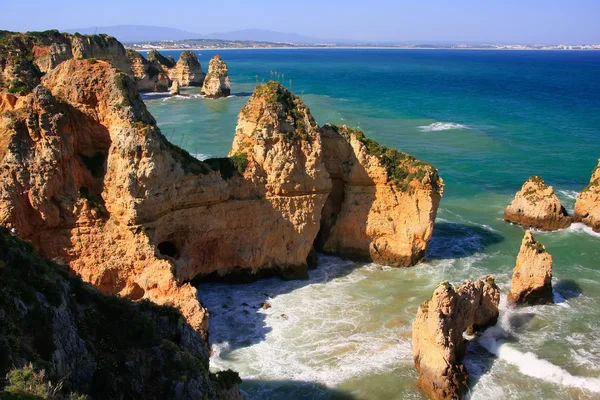 Ponta de Piedade à Lagos, région de l'Algarve, Portugal — Photo