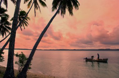 Yerel balıkçı teknesi, çıktık Adası, tonga