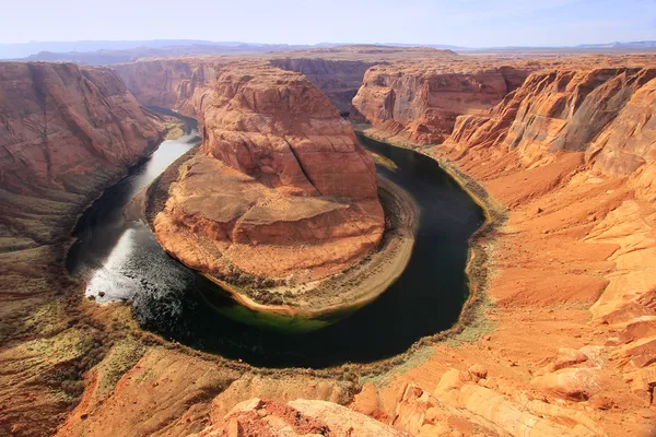 Підкова bend видно з видом, Арізона, США — стокове фото