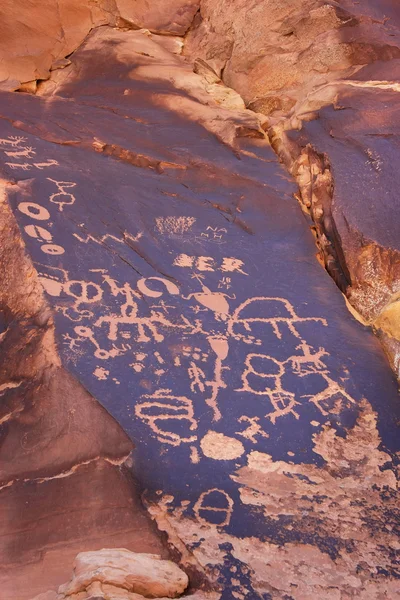 Petroglifi indiani, Giornale Rock State Historic Monument, Utah — Foto Stock