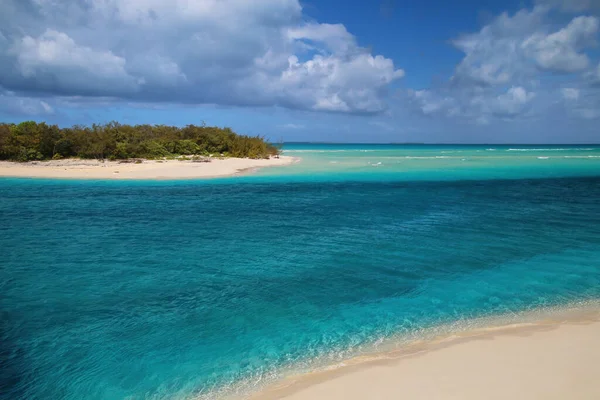 Kanaal Tussen Ouvea Mouli Eilanden Die Uitmonden Ouvea Lagoon Loyalty — Stockfoto