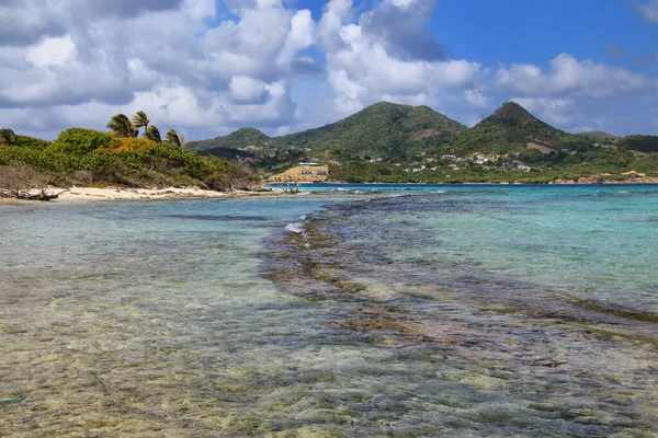 Ostrov Carriacou Viděn Bílého Ostrova Grenada — Stock fotografie