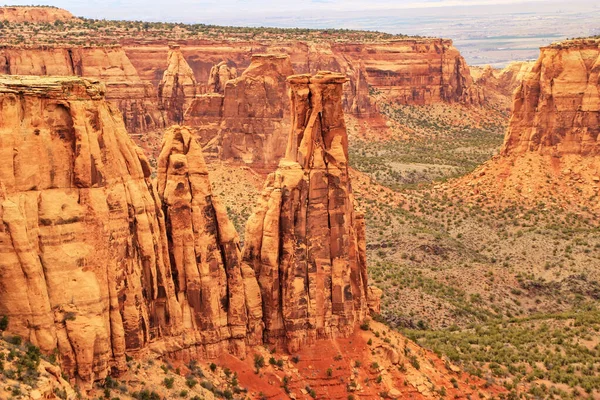 Utsikt Över Pipe Orgel Formation Colorado National Monument Grand Junction — Stockfoto