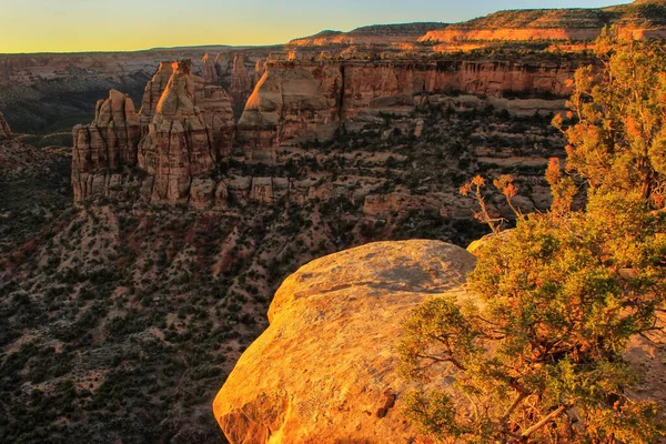 Vista Panorámica Del Monumento Nacional Colorado Grand Junction Estados Unidos — Foto de Stock