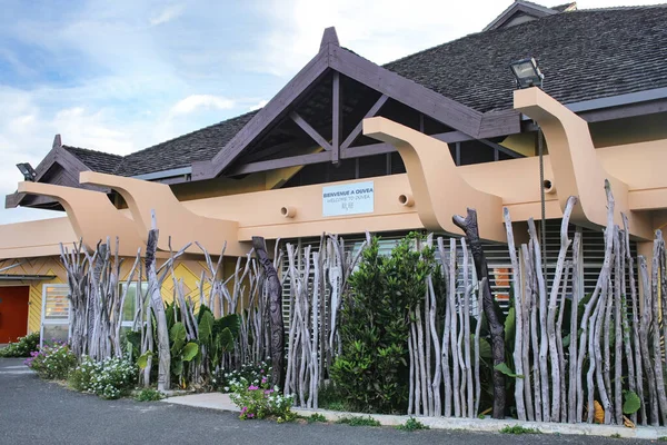 Edificio Del Aeropuerto Ouvea Island Islas Lealtad Nueva Caledonia Ouvea — Foto de Stock