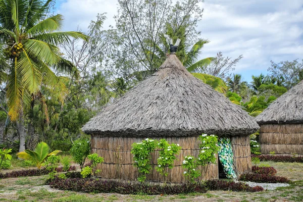 Casa Kanak Tradizionale Sull Isola Ouvea Isole Della Fedeltà Nuova — Foto Stock