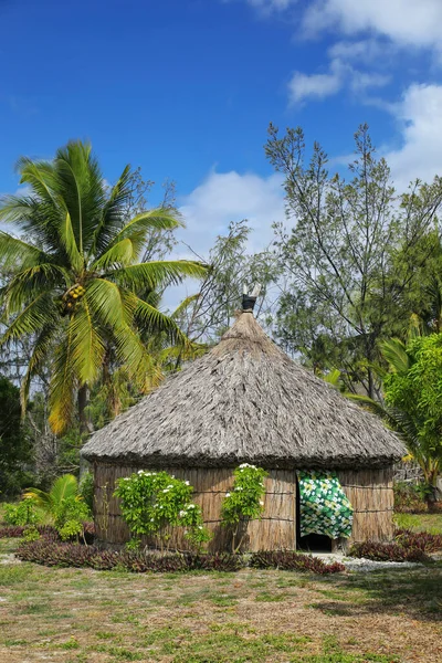 Traditionella Kanak Hus Ouvea Island Loyautéöarna Nya Kaledonien Kanak Inhemska — Stockfoto