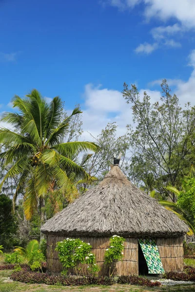 Traditionella Kanak Hus Ouvea Island Loyautéöarna Nya Kaledonien Kanak Inhemska — Stockfoto