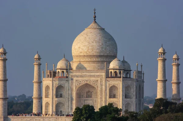 View Taj Mahal Agra Uttar Pradesh India Build 1632 Emperor — Stock Photo, Image