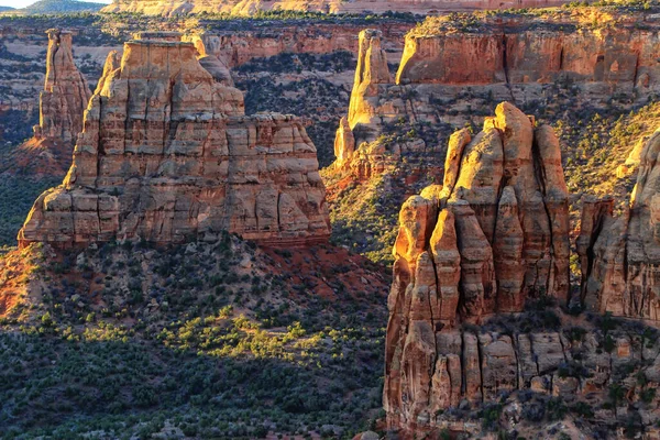 Величний Краєвид Національному Пам Ятнику Колорадо Грандіозному Їзді — стокове фото