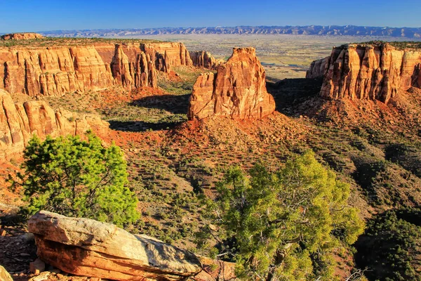 Utsikt Över Monument Canyon Och Independence Rock Colorado National Monument — Stockfoto