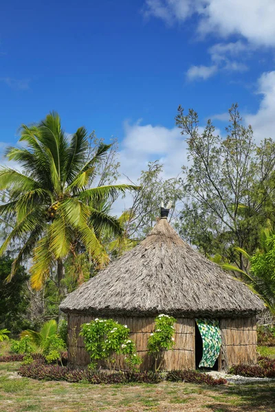 Традиційний Будинок Канакська Острові Ouvea Лояльність Острова Нова Каледонія Канакська — стокове фото
