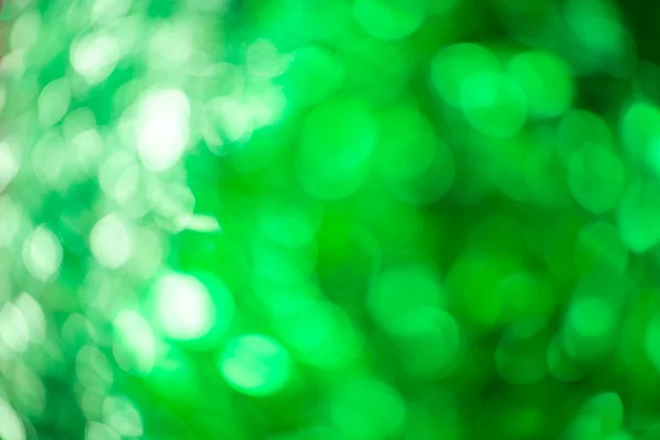 Fundo Borrado Verde Bokeh Cintilante Ouropel Celebrando Ano Novo Natal — Fotografia de Stock