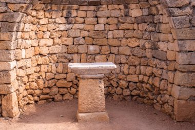 stone wall and ancient altar