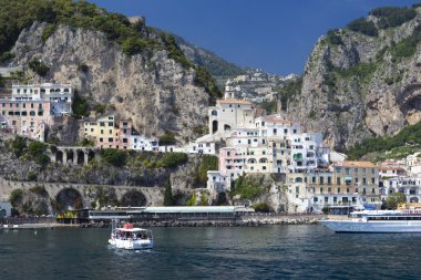 Şehir, positano, amalfi coast, İtalya