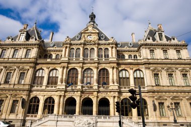 (saray) Palais de la bourse. Lyon, Fransa.