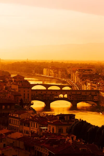 Florence zonsondergang — Stockfoto