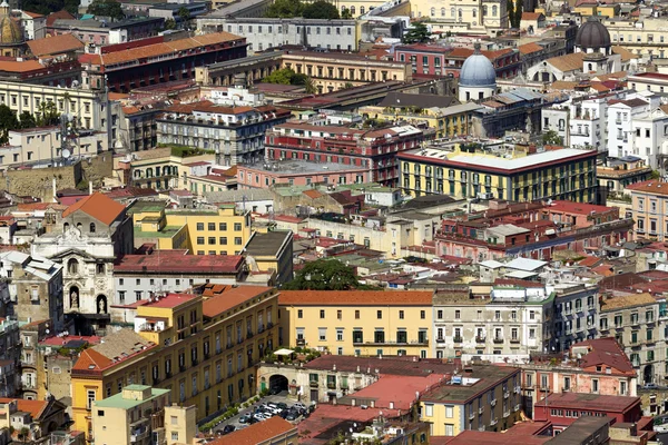 Panorama of Naples from the Saint Elmo Castle — Stock Photo, Image