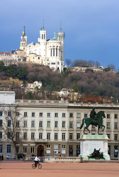 The Bellecour square in Lyon — Stock Photo, Image