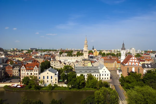 Panorama van opole, Polen — Stockfoto