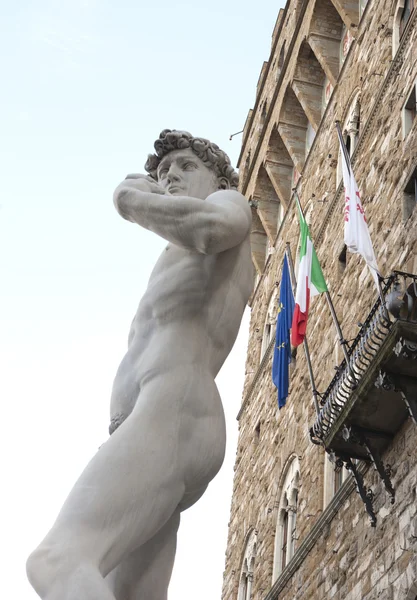 La fuente de Neptuno en Florencia — Foto de Stock