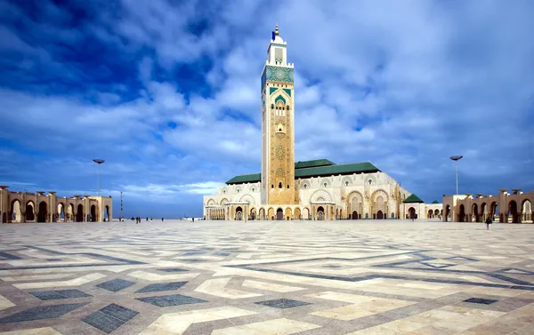 La Moschea di Hassan II a Casablanca Foto Stock